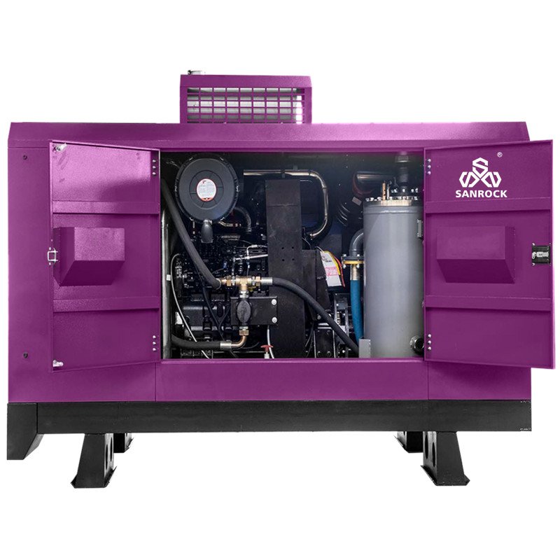 Screw Air Compressor Mining Direct Driven Screw Air Compressor Machine Diesel Air Compressor