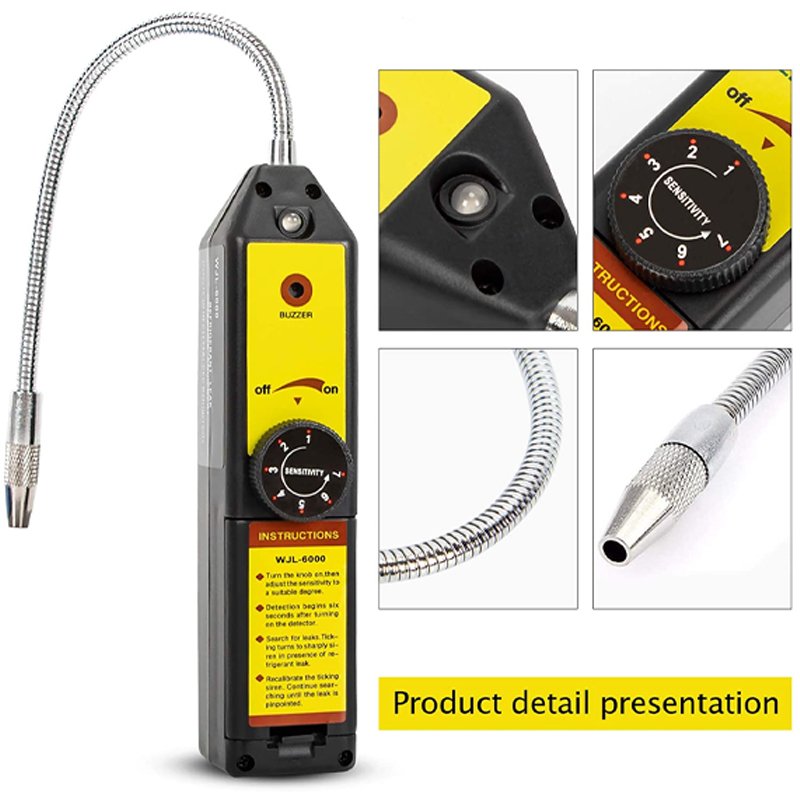 Refrigerant Gas Leak Detector Automatic Halogen Leak Detector For Refrigerant air Conditioning CFC HCFC HFC HC Gas Leak Detector