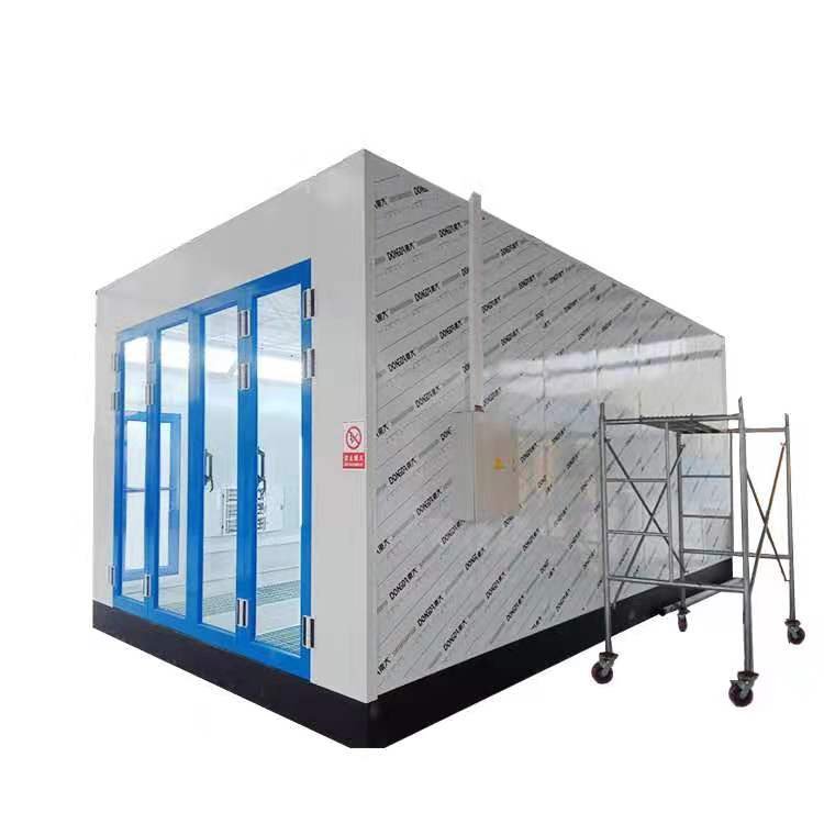 Grounded Tempered Door Car Spray Booth Oven Paint Cabin Car Spray Booth with CE
