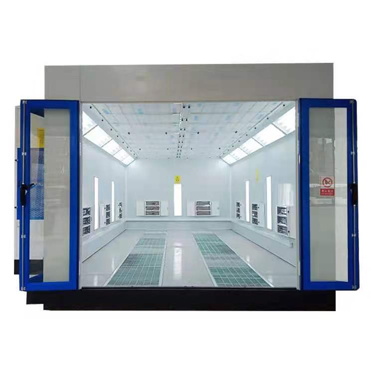 Grounded Tempered Door Car Spray Booth Oven Paint Cabin Car Spray Booth with CE