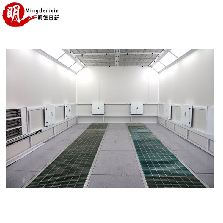 Grounded Tempered Door Car Spray Booth Oven Paint Cabin Car Spray Booth with CE