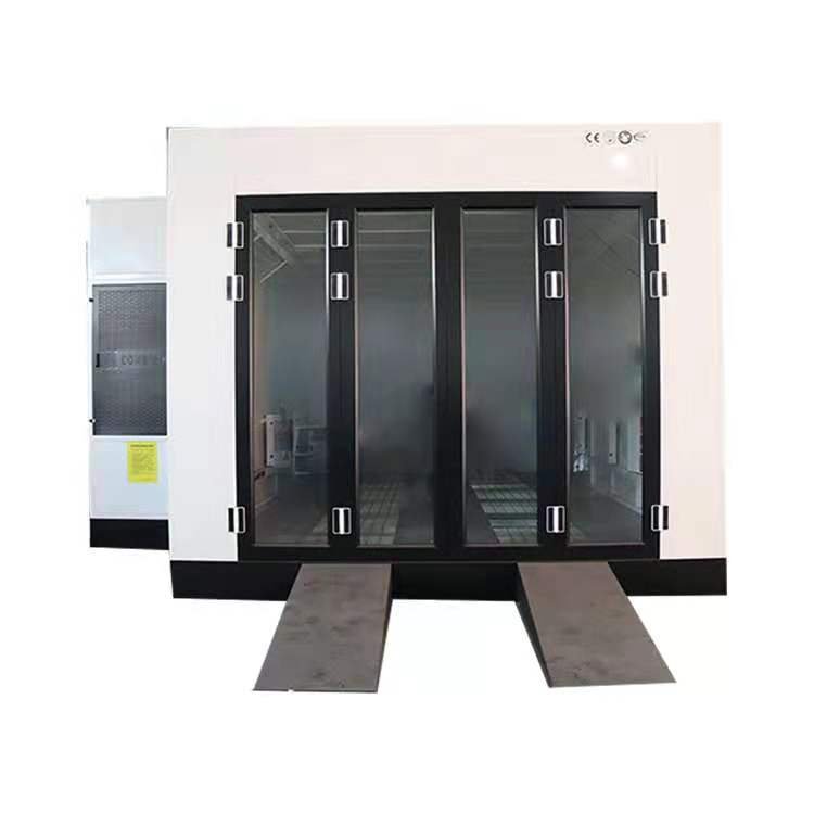 Grounded Tempered Door Car Spray Booth Oven Paint Cabin Car Spray Booth with CE