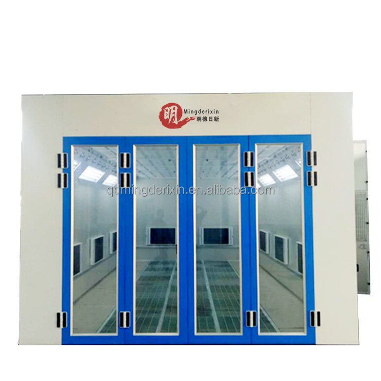 Grounded Tempered Door Car Spray Booth Oven Paint Cabin Car Spray Booth with CE