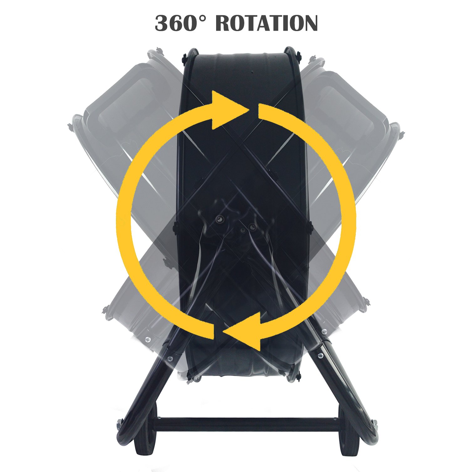 Industrial Blower Drum Fan 24 Inch Heavy Duty 3 Speed Air Circulation High Velocity Metal Fan for Warehouse
