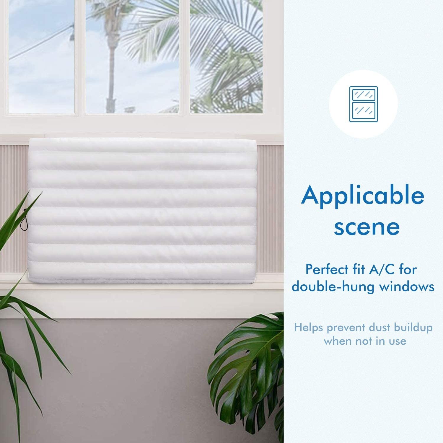 Double Insulation Indoor Air Conditioner Cover AC Cover for Inside Window Unit