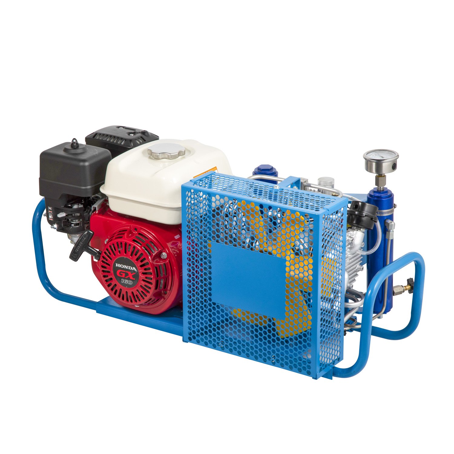 SCU100P 200-300 Bar Electric/Petrol Breathing Air Compressor for Scuba Diving & Firefighting