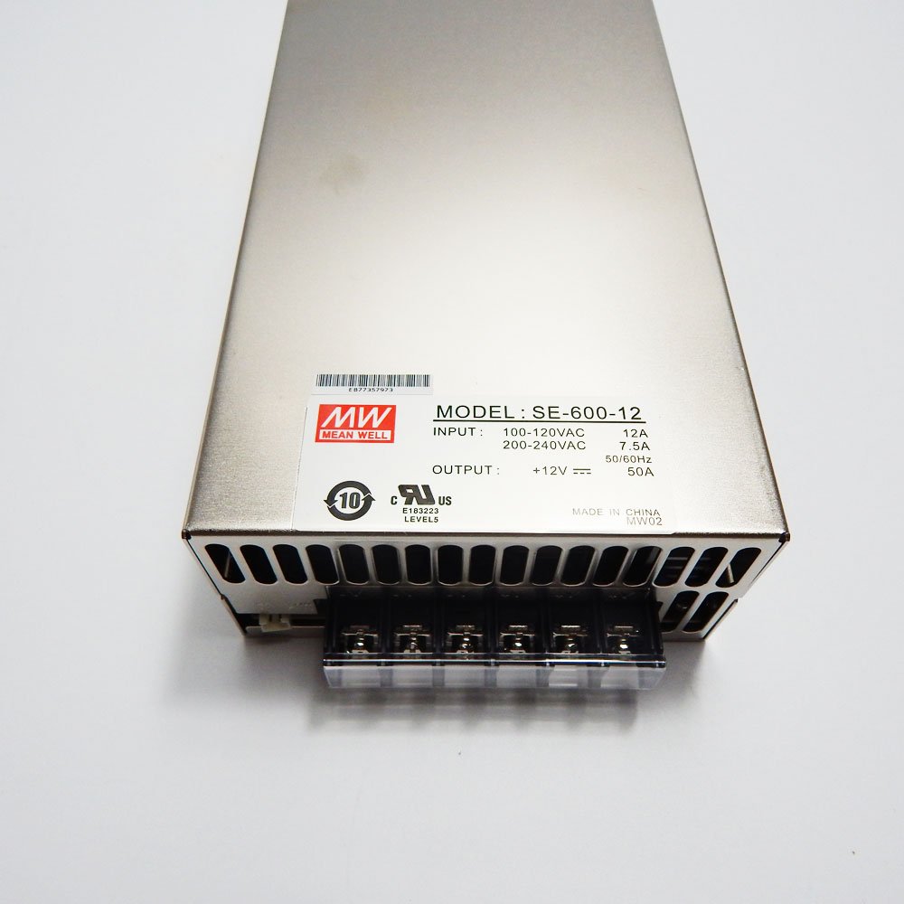 Meanwell 12v 50a Power Supply 600W Single Output Switching Power Supply SE-600-12 Mean Well Dericsson