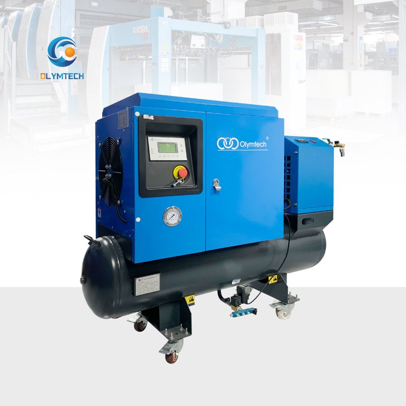 Professional 5.5KW Electric Single-Phase Screw Air Compressor 8bar 220V 50Hz Factory Cooling-Oxygen Gas Engine Motor Core