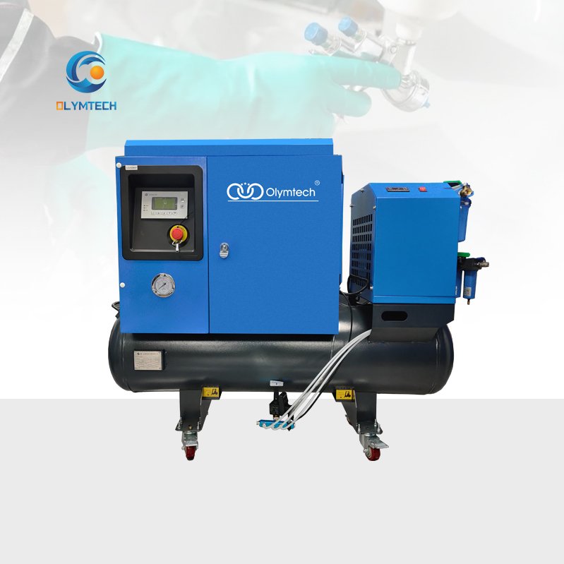 Professional 5.5KW Electric Single-Phase Screw Air Compressor 8bar 220V 50Hz Factory Cooling-Oxygen Gas Engine Motor Core