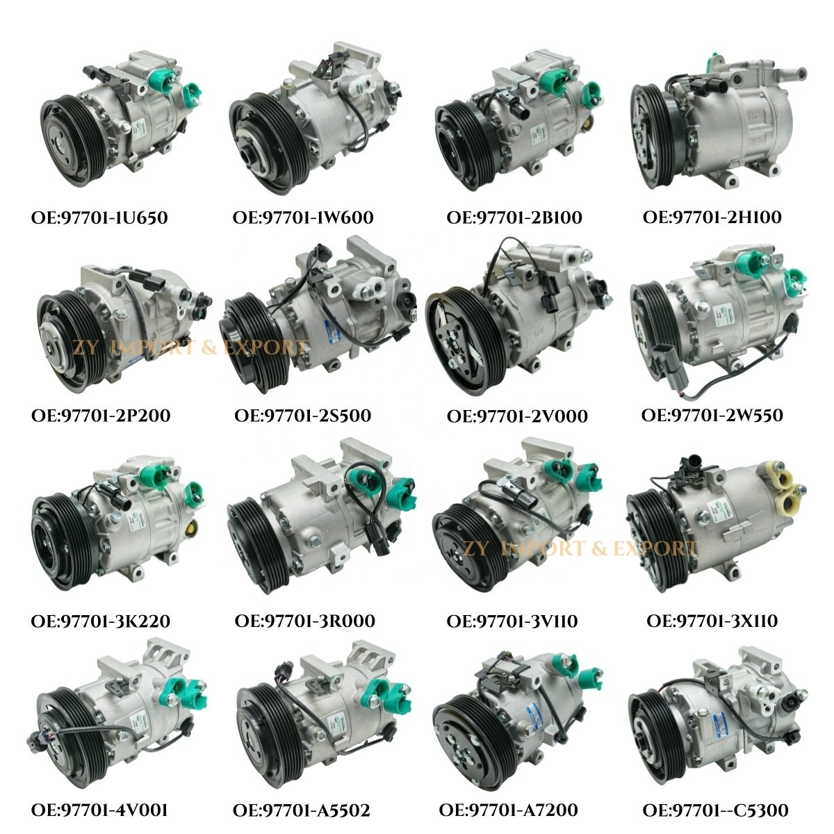 High Quality 97701-3R000 Air Conditioning System Compressor New A/C Compressor for Kia Optima and Kia K5