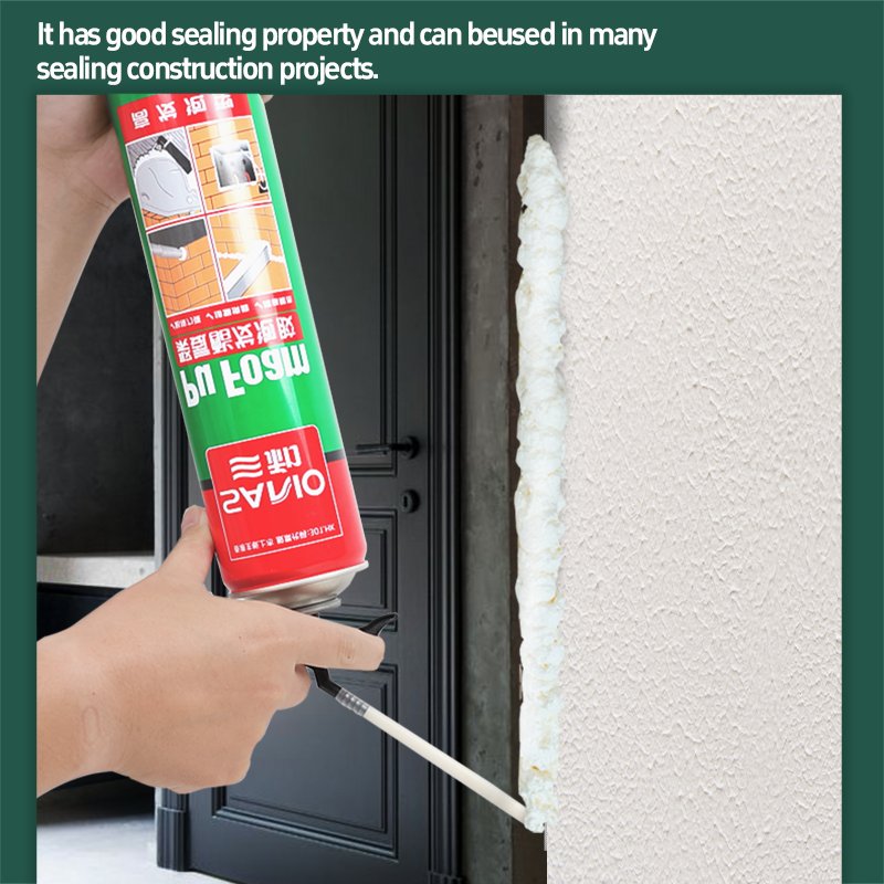 SANVO PU Foam 750ml Polyurethane Spray Foam Closed Cell Pu Foam Chemicals for Spray Insulation