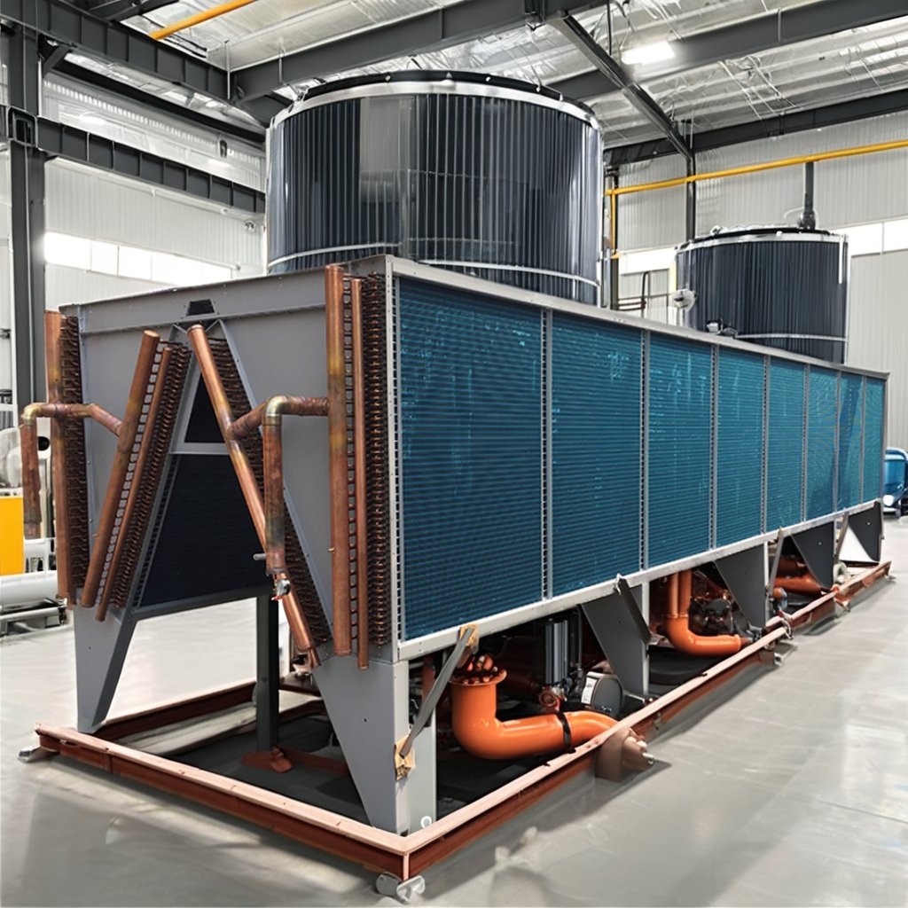 Air Conditioner V-shaped Condenser Unit Series Copper Tube Heat Exchanger Hydrophilic Aluminum Foil Fin Condenser