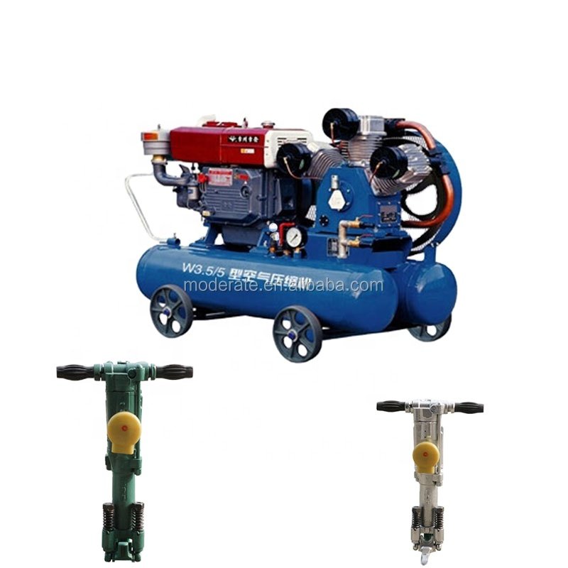 Reasonable Price diesel Portable Mobile air Compressor Machines Piston for Jack Hammer