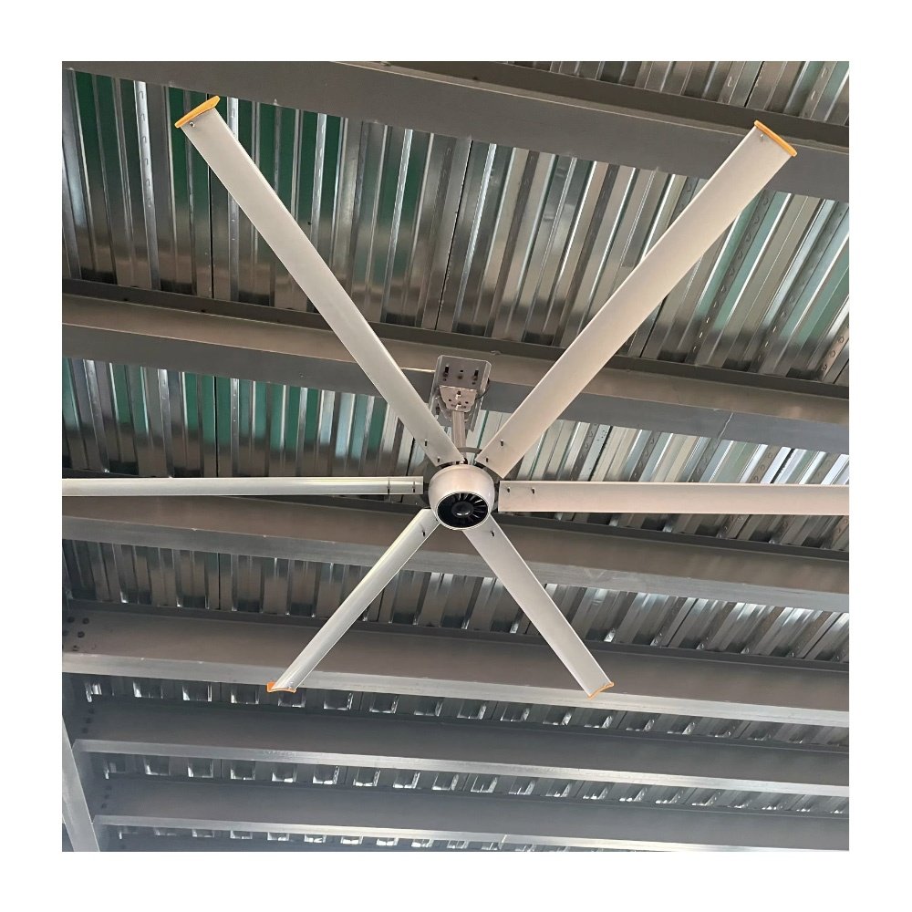 Kale High Volume Low Speed Industrial 1500w 12ft HVLS Fan Large Blades BLDC Big Ceiling Motor Fan
