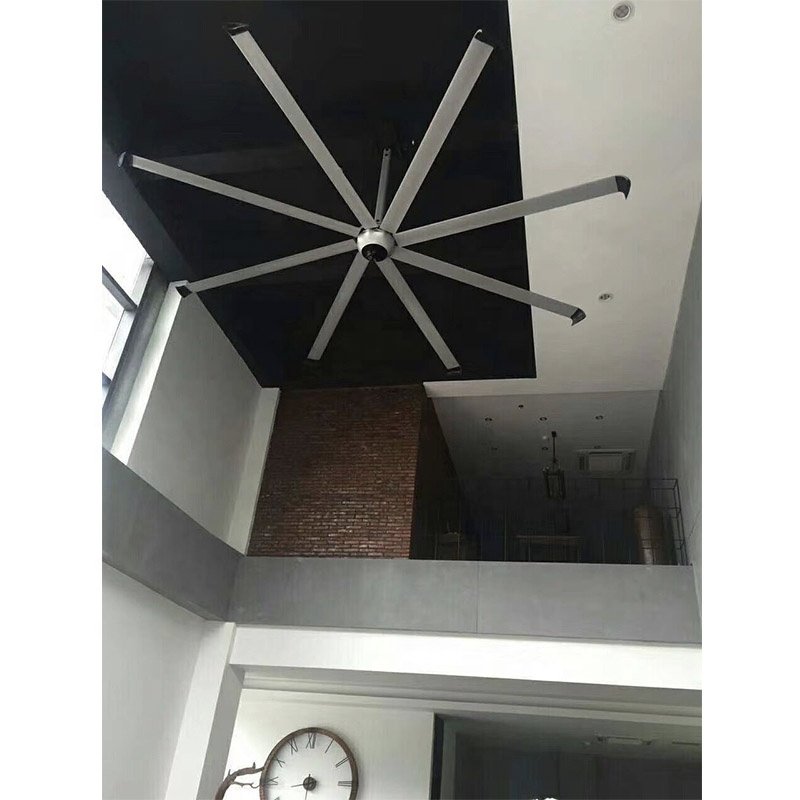 Kale High Volume Low Speed Industrial 1500w 12ft HVLS Fan Large Blades BLDC Big Ceiling Motor Fan