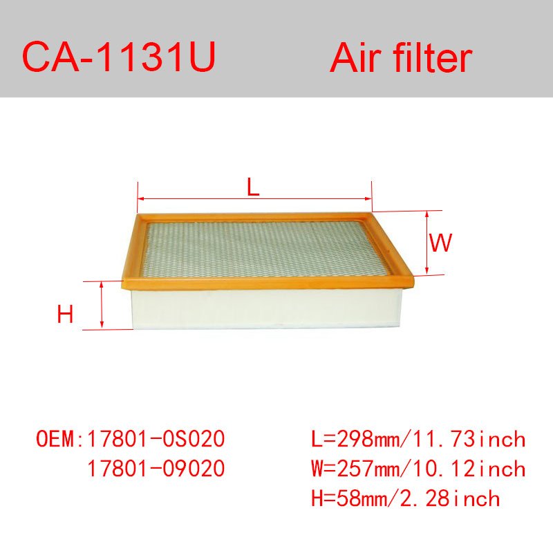 CA-1131U Japanese Car Air Filter 17801-0S020 17801-0P100 Auto Part for Toyota Tundra SEQUOIA LEXUS Hilux Condition Used