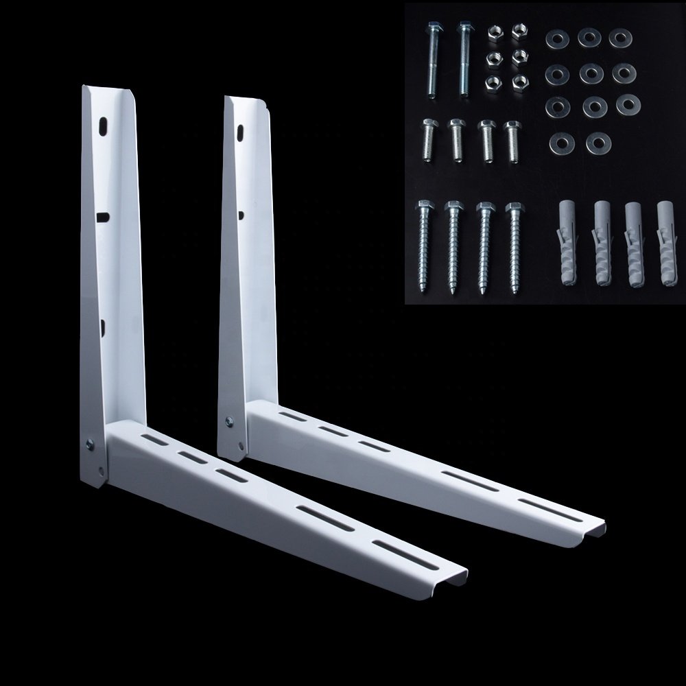HVAC Wall Support Split Mounting Angle air Conditioner Ac Screw Folding Brackets Outdoor Support 9000 to 24000 Btu Condenser