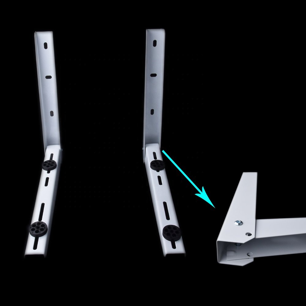 HVAC Wall Support Split Mounting Angle air Conditioner Ac Screw Folding Brackets Outdoor Support 9000 to 24000 Btu Condenser