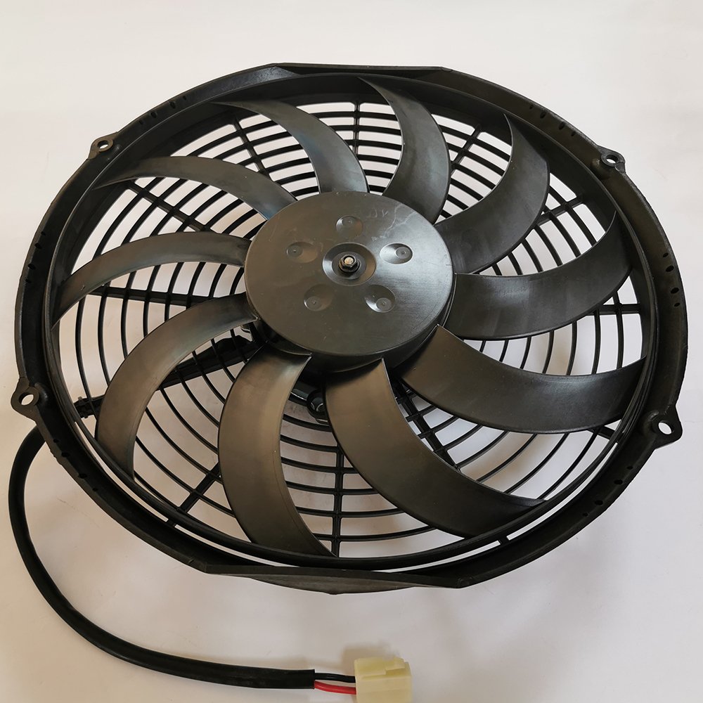 9 10 11 12 14 16Inch Universal Axial Cooling Fan Electrical Big Power Bus Van Truck DC Brushless Fan Condenser Radiator Spal Fan