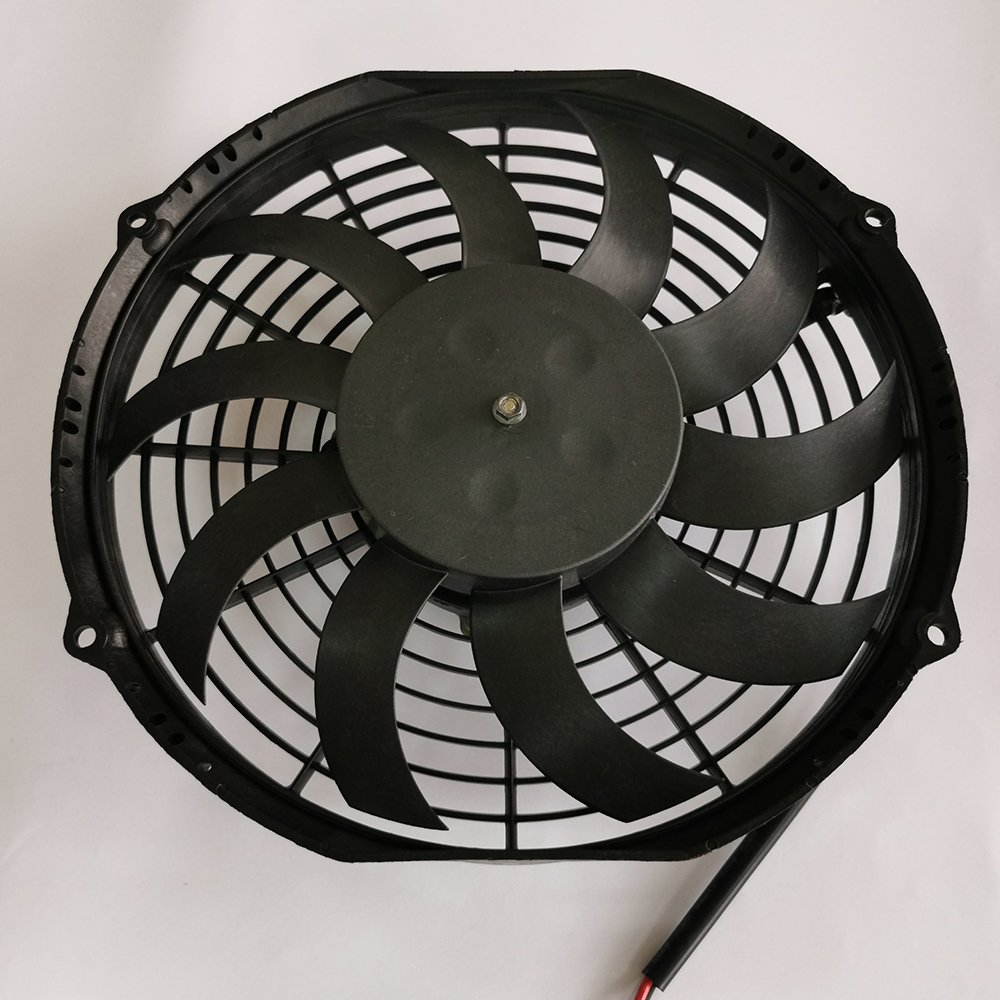 9 10 11 12 14 16Inch Universal Axial Cooling Fan Electrical Big Power Bus Van Truck DC Brushless Fan Condenser Radiator Spal Fan