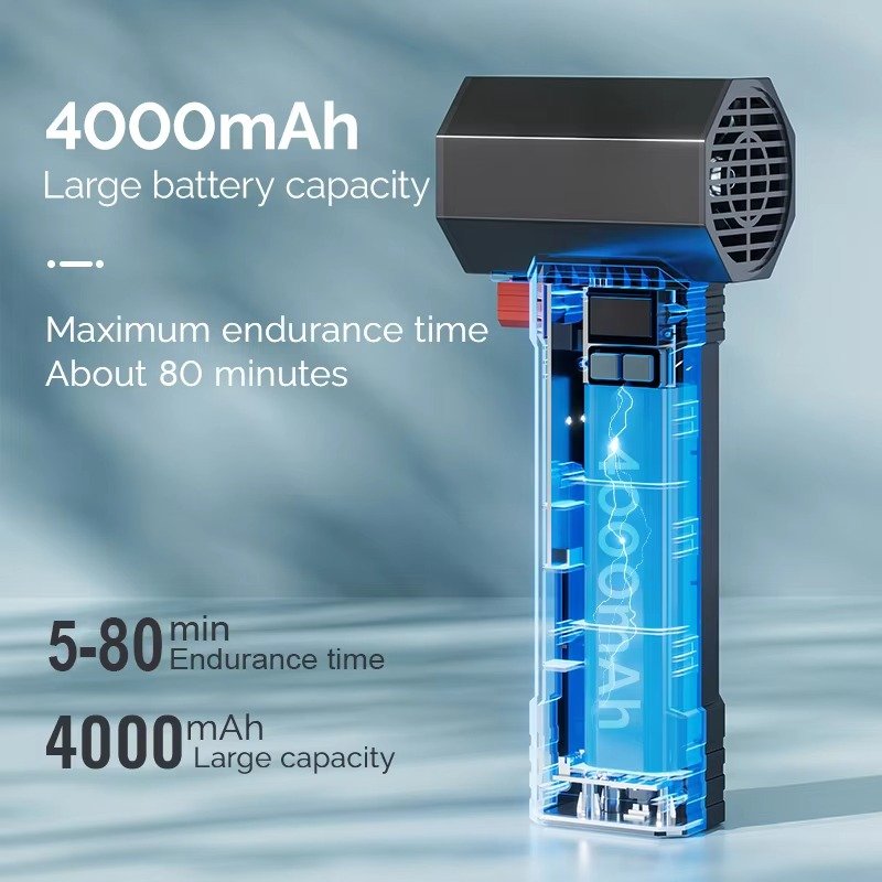 air Blower Machine 1600g Wind Pressure air Electric Blower for Drying Cars Dryer air Compressor Handheld Turbo Jet Blower Fan