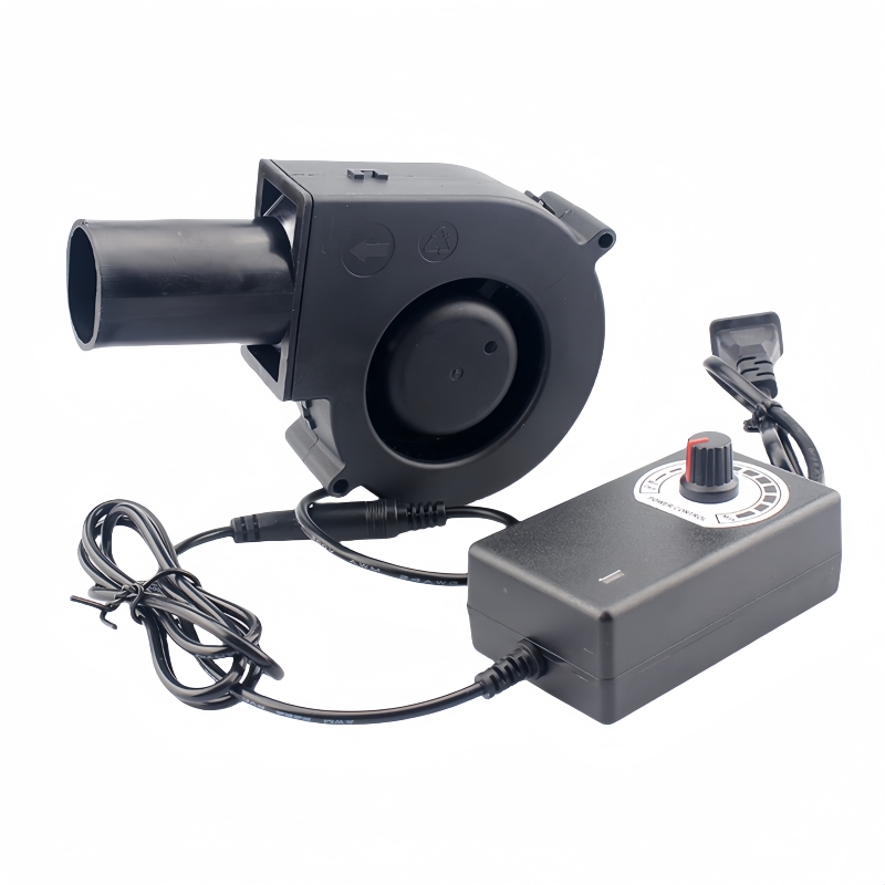 97mm DC 12V 24V 36V High Speed Centrifugal Air Blower fan with AC Plug 3 Speeds Controller 9733 Heater BBQ Small Blower Fan OEM