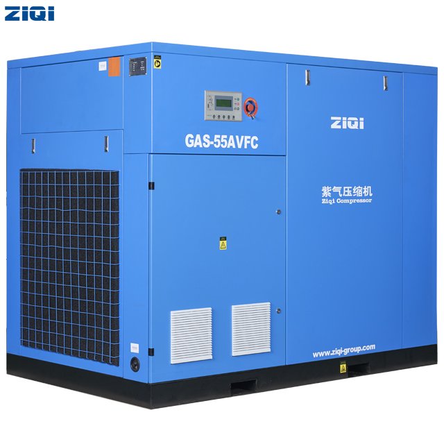 ZIQI Industrial Air-Compressors the Silent AC Power Stationary Directly Driven VSD Vertical Rotary Screw Air Compressor