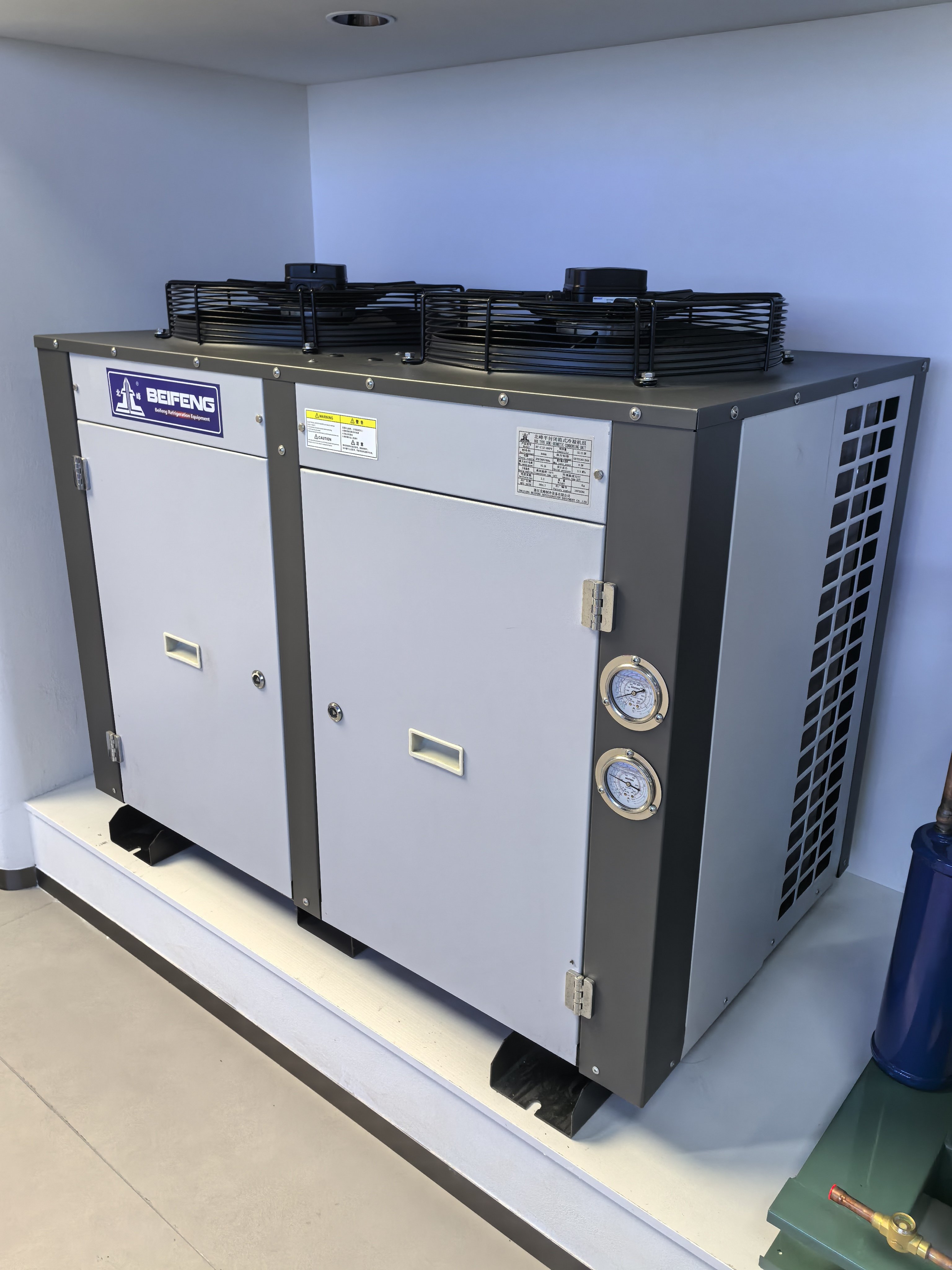 25HP Air-Cooled Industrial Chiller Condensing Unit Low Failure Refrigeration Compressor Including Motor Pump Condensing Unit