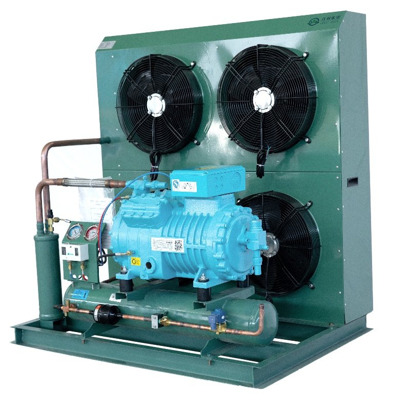 TianQiao Blast Freezer Air Cooled Semi Hermetic Compressor Bitzer Refrigeration Condensing Unit Cold Room Used New Motor Core