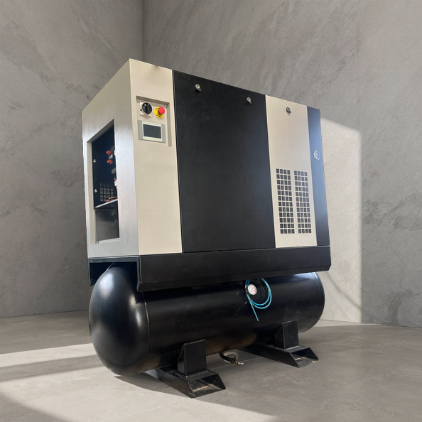 Factory Direct 15kw 20hp Electric Combined Rotary Screw Air Compressor with 500L Air Tank Air Dryer