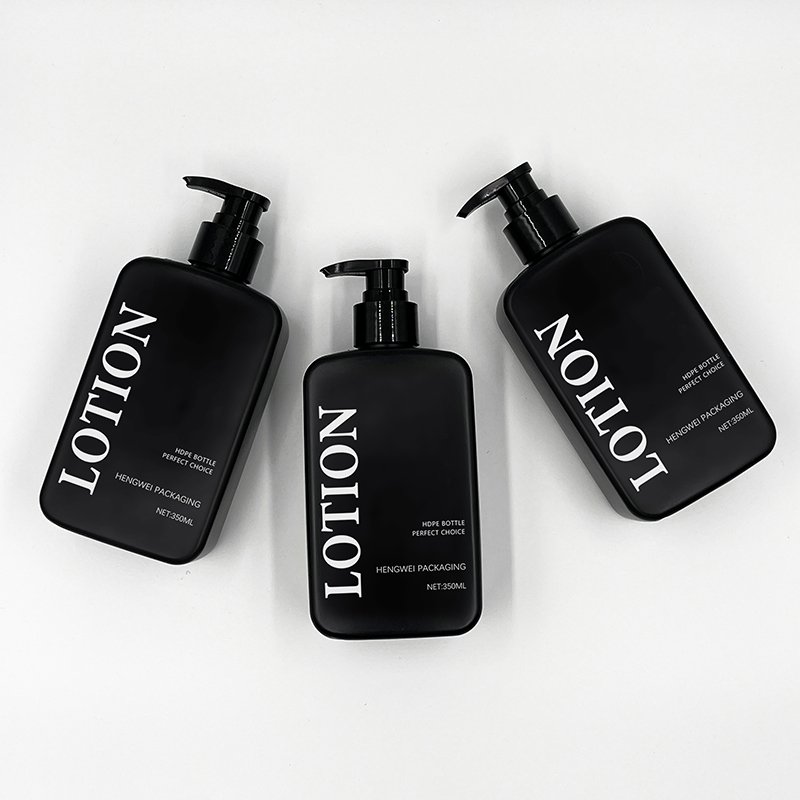 Packaging Lot Shampoo Conditioner Show Gel Lotion Pump Bottle Cosmetic Plastic Wholesale Luxury Screen Printing White OEM HDPE