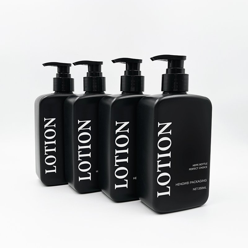 Packaging Lot Shampoo Conditioner Show Gel Lotion Pump Bottle Cosmetic Plastic Wholesale Luxury Screen Printing White OEM HDPE