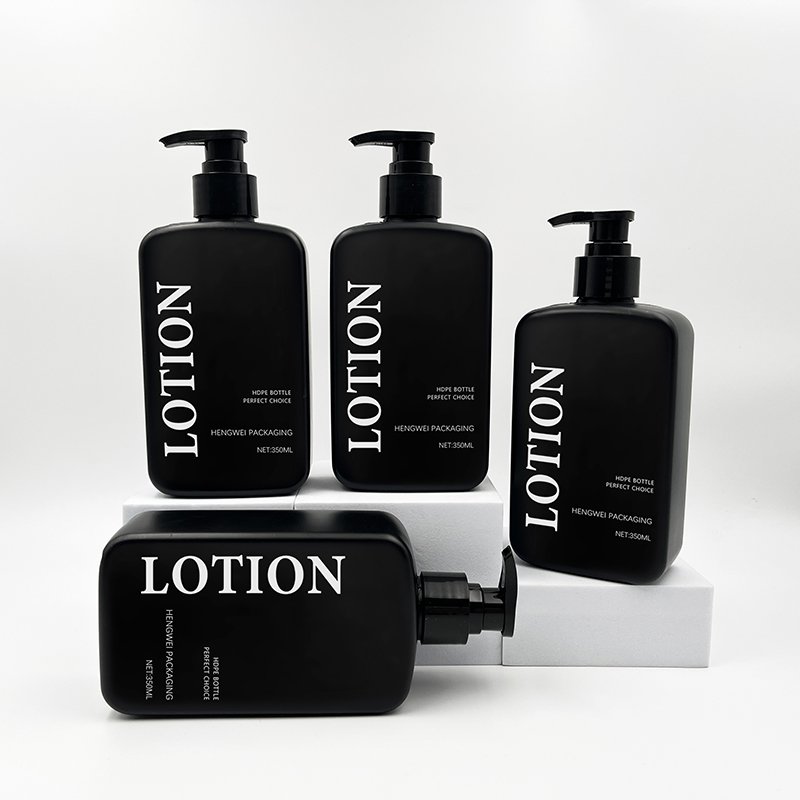 Packaging Lot Shampoo Conditioner Show Gel Lotion Pump Bottle Cosmetic Plastic Wholesale Luxury Screen Printing White OEM HDPE
