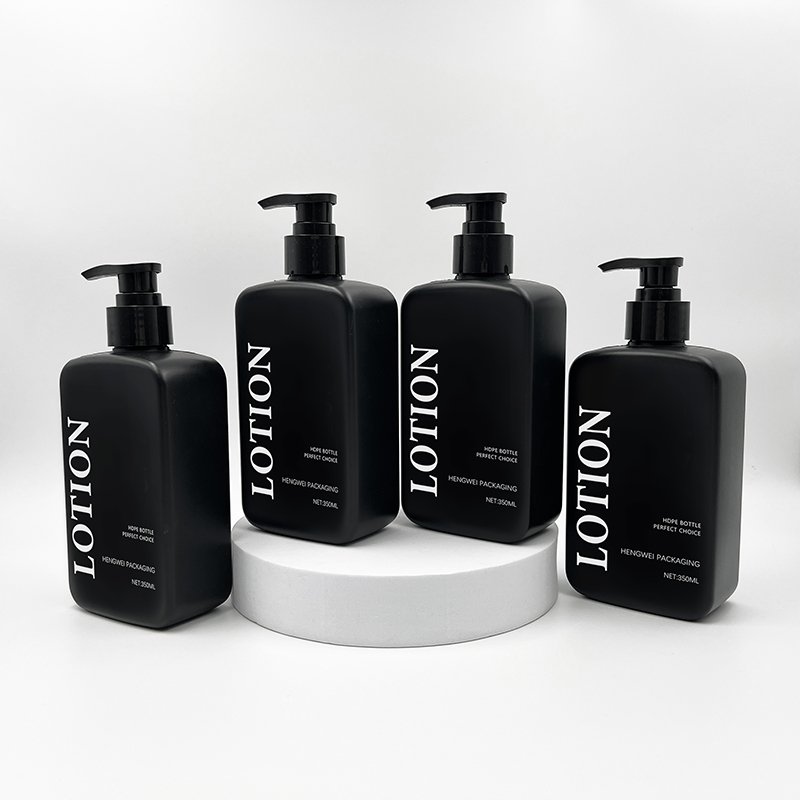 Packaging Lot Shampoo Conditioner Show Gel Lotion Pump Bottle Cosmetic Plastic Wholesale Luxury Screen Printing White OEM HDPE
