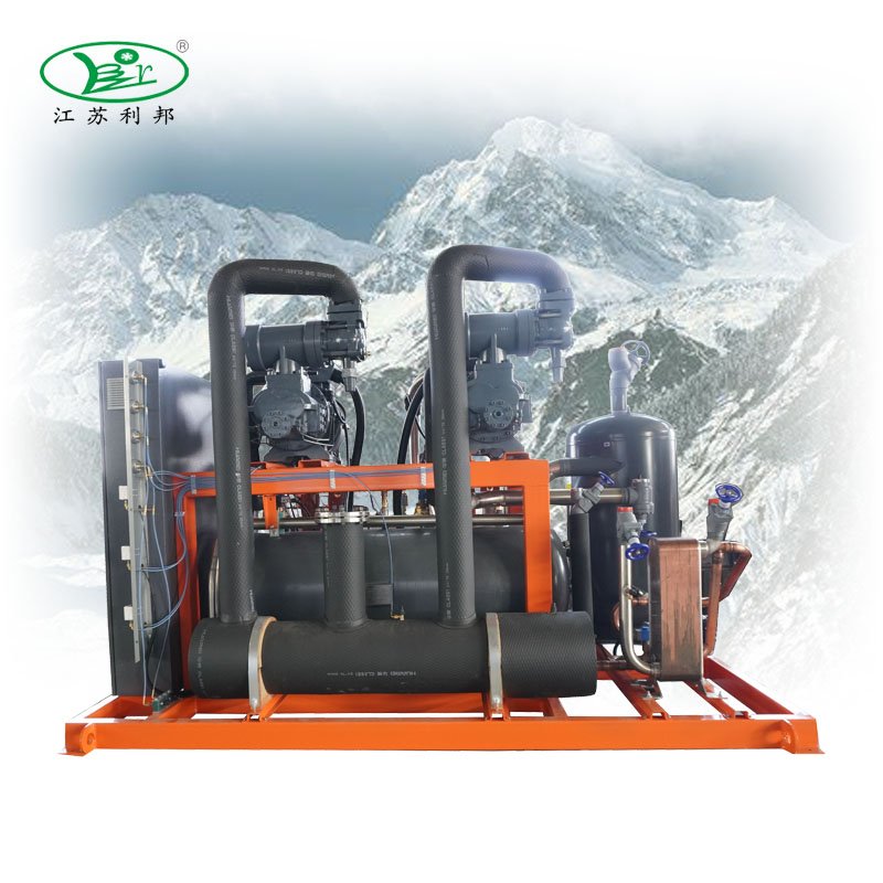 70HP 100HP 120HP 150HP Two Stage Screw Compressor Condensing Units for Large Volume Refrigeration Freezer Room