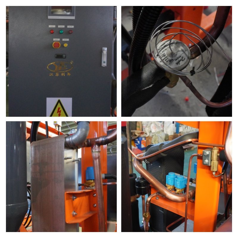 70HP 100HP 120HP 150HP Two Stage Screw Compressor Condensing Units for Large Volume Refrigeration Freezer Room