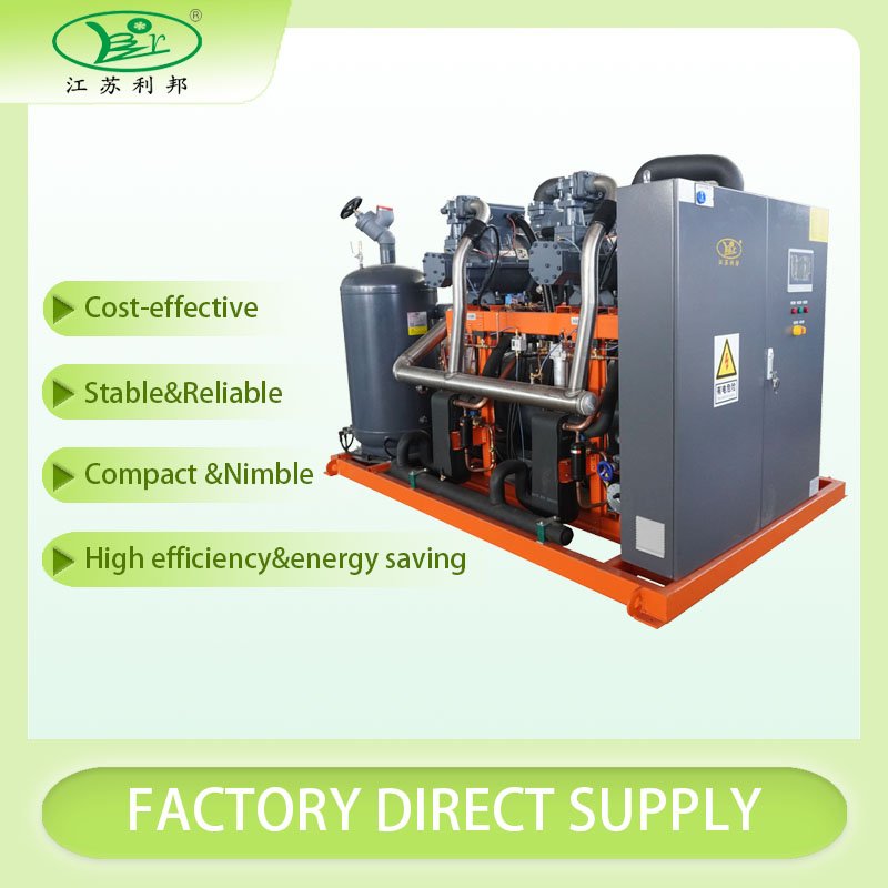 70HP 100HP 120HP 150HP Two Stage Screw Compressor Condensing Units for Large Volume Refrigeration Freezer Room