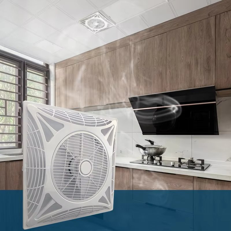 Quality Assurance PE Blade Low Price Exhaust Fan Workshop Exhaust Fan With Louver Hotel Kitchen Exhaust Fan