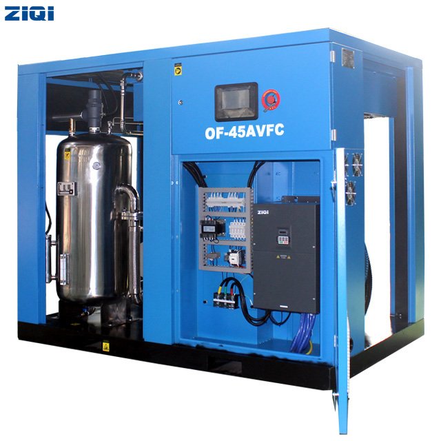 Heavy Duty Noiseless 45KW 415V Oilless Water Lubrication air Cooled Screw Air Compressor with WEG IE4 Motor for Offer