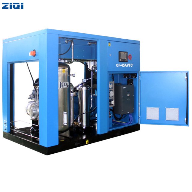 Heavy Duty Noiseless 45KW 415V Oilless Water Lubrication air Cooled Screw Air Compressor with WEG IE4 Motor for Offer