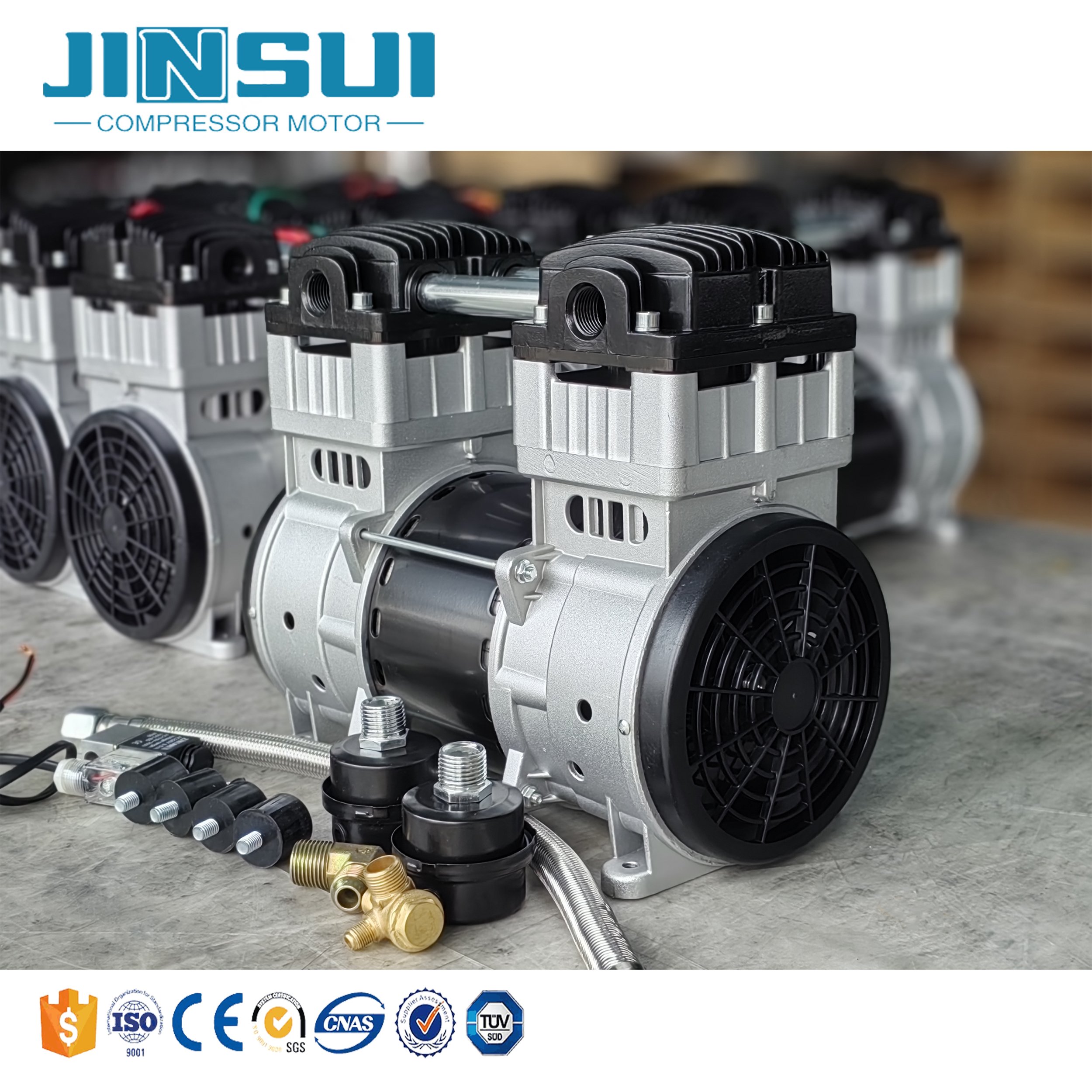 220V 1.5kw Electric Direct Drive Silent Air Compressor Compressors