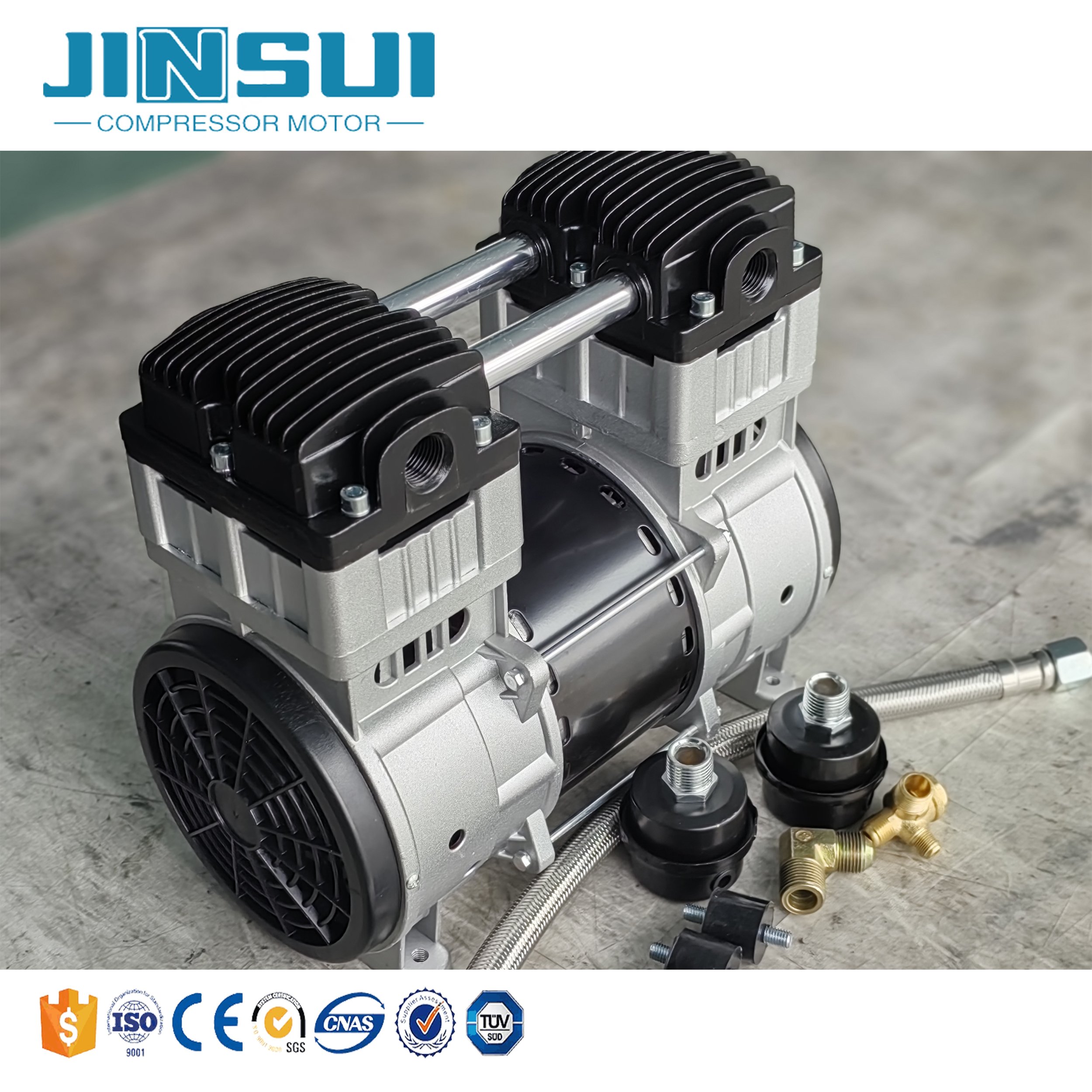220V 1.5kw Electric Direct Drive Silent Air Compressor Compressors