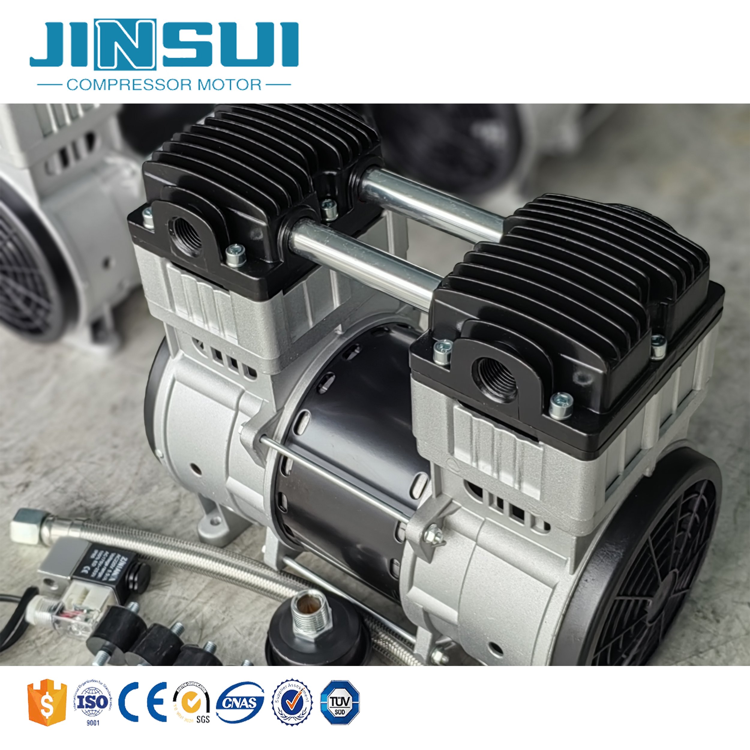 220V 1.5kw Electric Direct Drive Silent Air Compressor Compressors