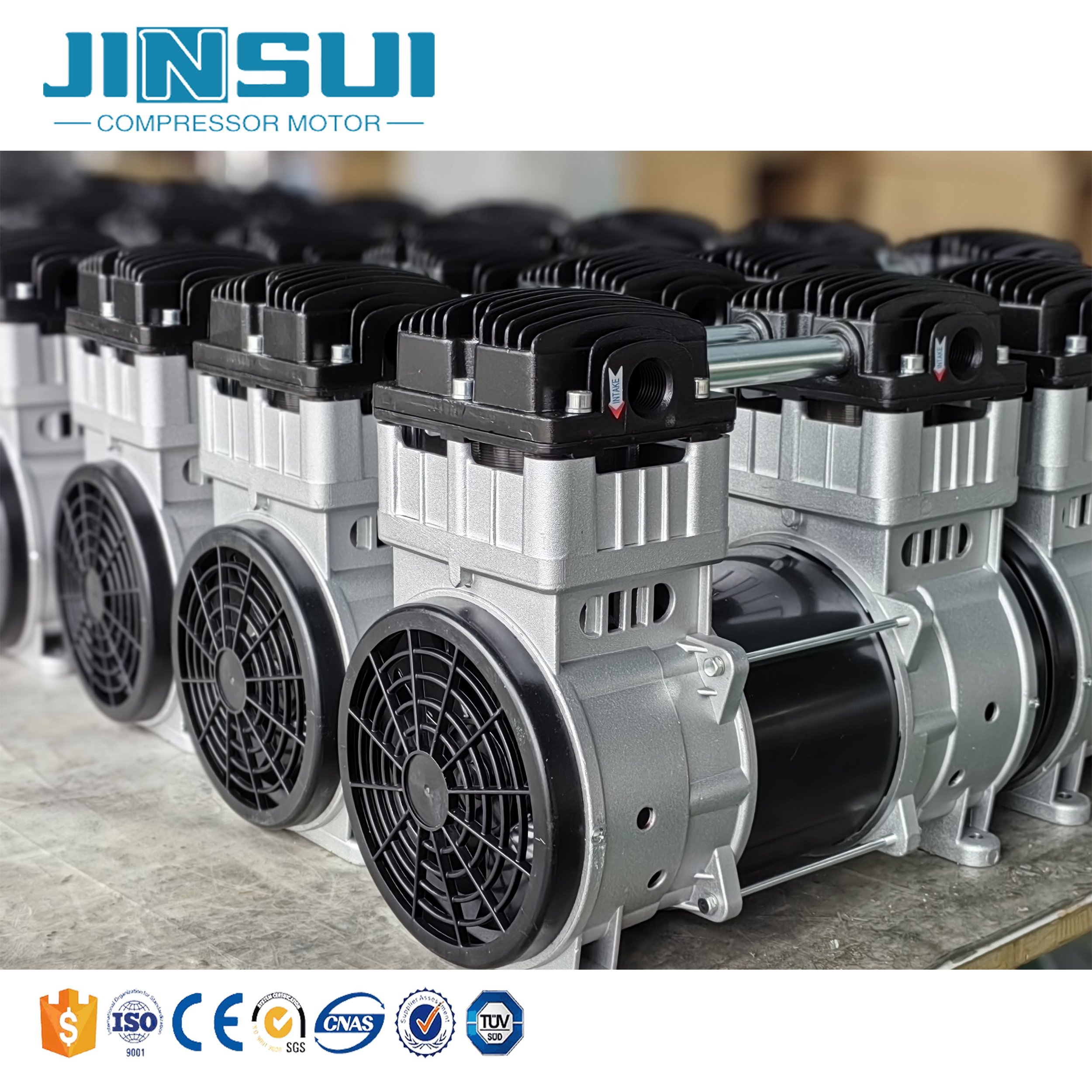 220V 1.5kw Electric Direct Drive Silent Air Compressor Compressors