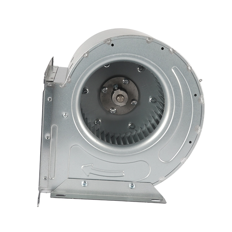 Factory Customized Centrifugal Blower CE AC Motor 220V Round Duct Forward Bladed Exhaust Fan 450W With Outlet Flange & Brackets