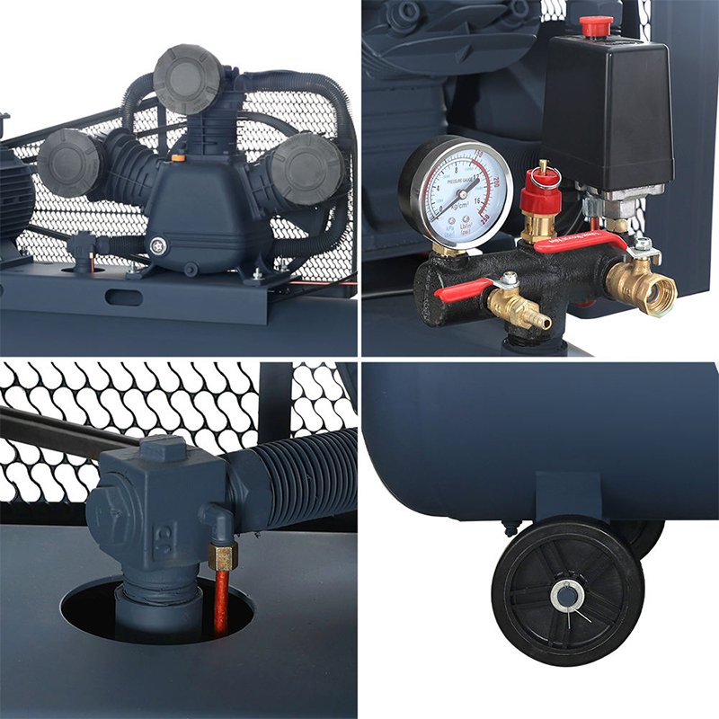 OUBAO Compresseor a Air Hot Selling 7.5kw 10hp Industrial Mini Belt Driven Piston Air Compressor