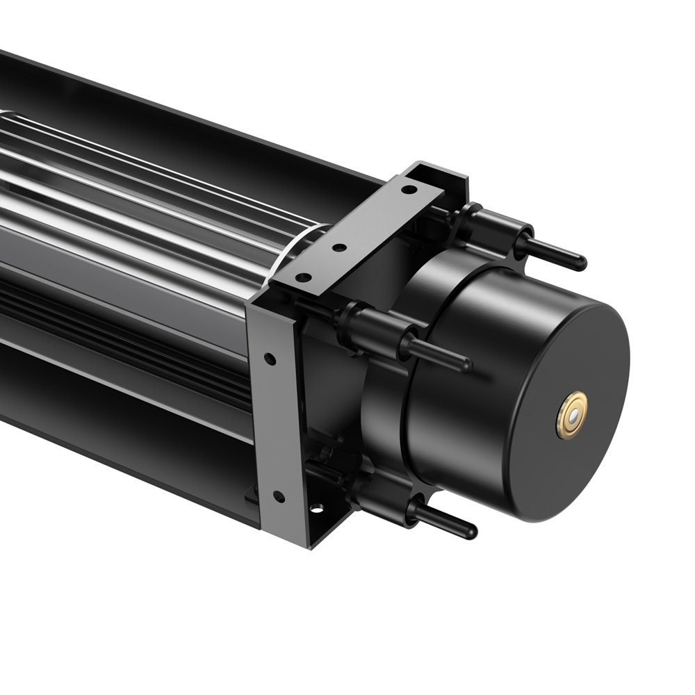 Aidecoolr 50x250mm High Volume Eco-Friendly Fireproof Heater Cross Fan 12V 24V 48V Tangential Cross Flow Reliable Motor Bearing