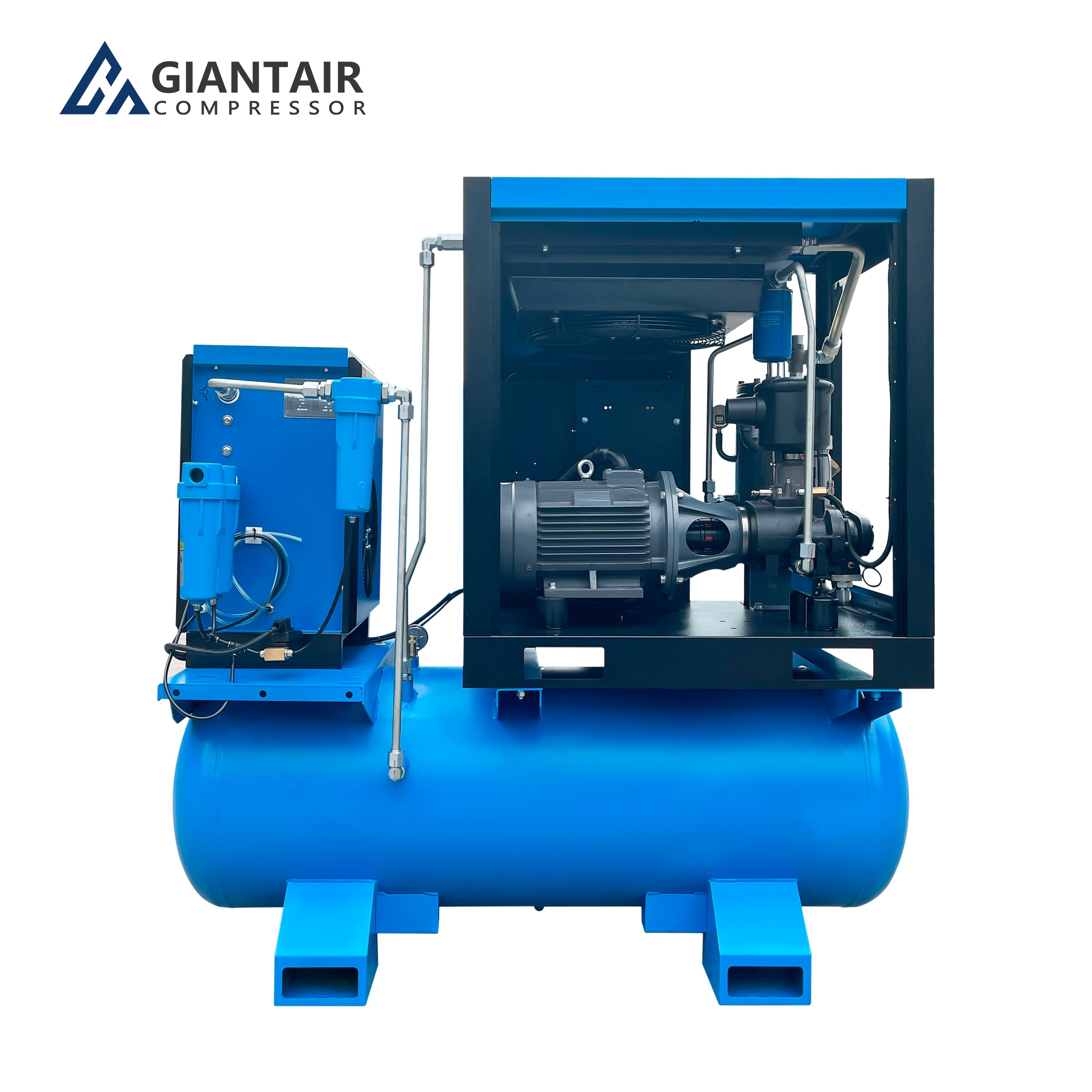GIANTAIR 7.5KW 11KW 15KW 18.5 Energy Saving Rotary Screw Air Compressor PM VSD 4 in 1 Air-Compressors for Sand Blaster