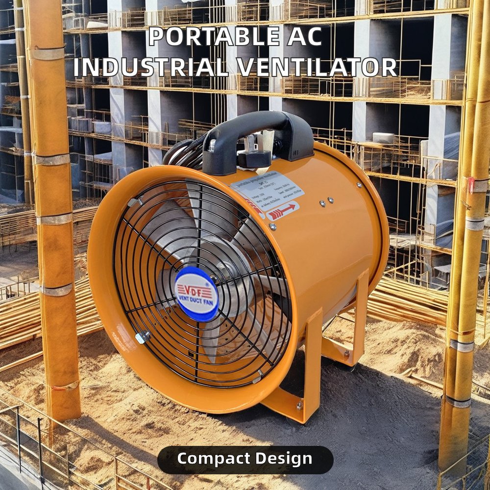 Industrial Axial Fan with Motor Core Components 220v Portable Smoke Exhaust Duct Fan Manufacturer-Supplied Ventilation Fan