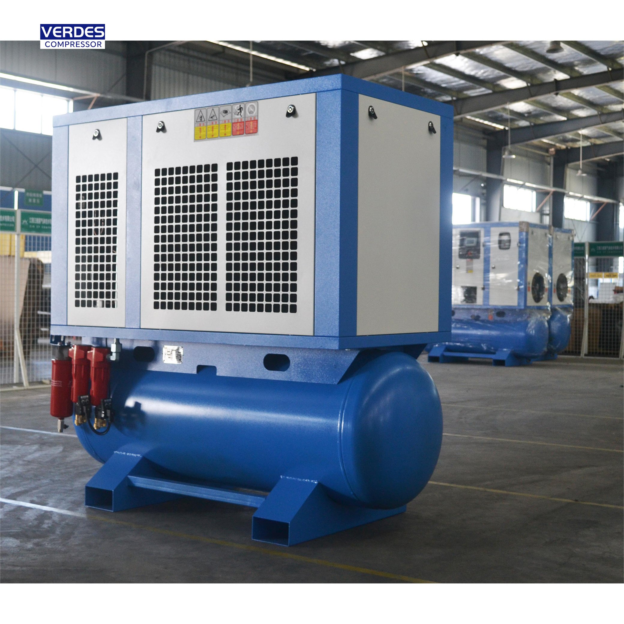 Good Quality 7.5kw/10hp Paint Spray Gun air Compressor Compressor De Ar Portatil PM-VSD Compressor air with Dryer/filter /tank